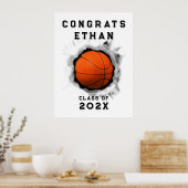 Basketbal Afstuderen Poster (Keuken)