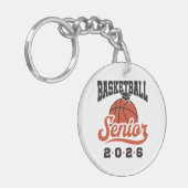 Basketbal Afstuderende 2026 Sleutelhanger (Voorkant Links)