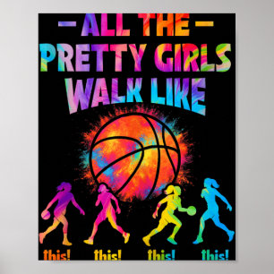 Basketbal Alle meisjes lopen zo voor WOM Poster