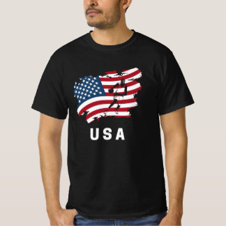 Basketbal Amerikaanse vlag 2021 T-shirt