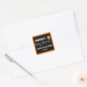 BASKETBAL BABY SHOWER TYPOGRAFIE Sticker Label (Envelop)