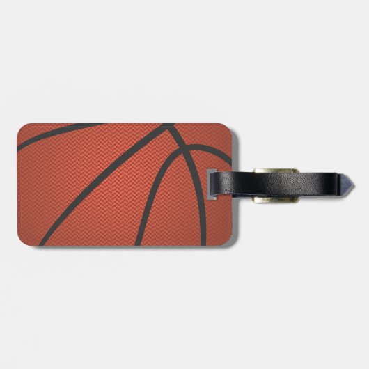 basketbal bagagelabel (Achterkant horizontaal)
