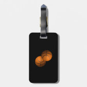 Basketbal Bagagelabel (Achterkant verticaal)