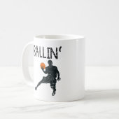 Basketbal Ballin' Coffee Mok (Voorkant links)