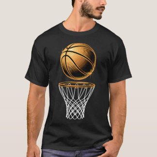 Basketbal Basket Bal Basketbalspeler Fan Vader T-shirt