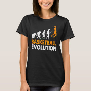 Basketbal Basketbal Evolutie Van Mens Vrouwen Man T-shirt