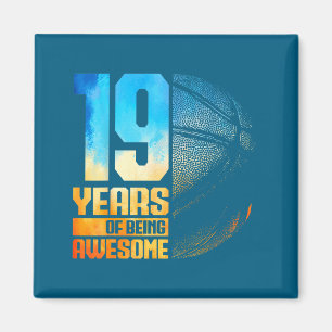 Basketbal Basketbal Jaren 19 Oud 19e Speler Grap Magneet