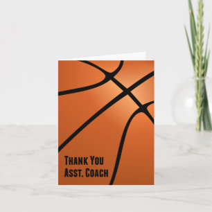 Basketbal Bedankt Assistent Coach, Blank Inside