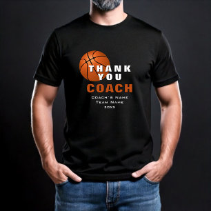 Basketbal bedankt coach t-shirt