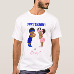 Basketbal Boog Baby Jongen Meisje Geslacht Onthull T-shirt