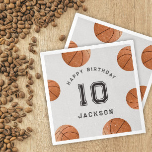 Basketbal Boy's Modern Sports Thema Verjaardag Servet