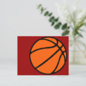 basketbal briefkaart (Staand voorkant)