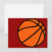 basketbal briefkaart (Voorkant / Achterkant)