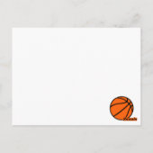 basketbal briefkaart (Achterkant)