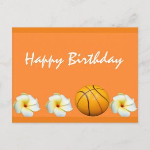 Basketbal briefkaart verjaardag