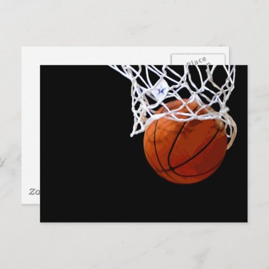 Basketbal Briefkaarten (Voorkant / Achterkant)