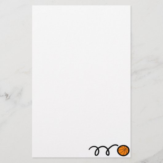 Basketbal Briefpapier (Voorkant)