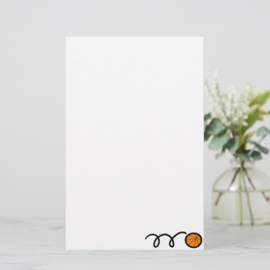 Basketbal Briefpapier (Staand voorkant)