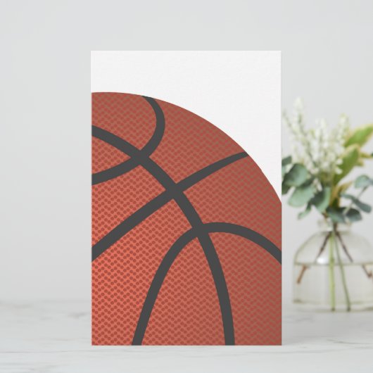basketbal briefpapier (Staand voorkant)