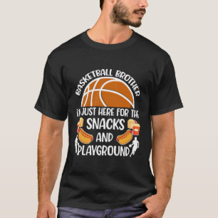 Basketbal broer grappige broer van een basketbal P T-shirt