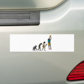 Basketbal Bumpersticker (Op auto)