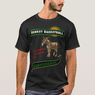 basketbal cadeau voor Donkey basketbal grappig T-shirt