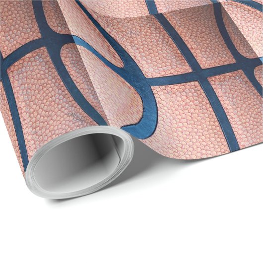 Basketbal Cadeaupapier (Rol Hoek)