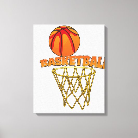 Basketbal Canvas Afdruk (Voorkant)