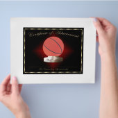 Basketbal Certificaat van Prestatie Flyer (Hand)