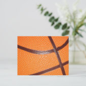 Basketbal Close-Up Textuur Huid Briefkaart (Staand voorkant)