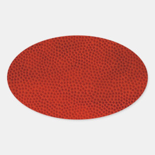 Basketbal Close-Up Textuur Huid Ovale Sticker