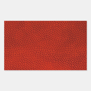 Basketbal Close-Up Textuur Huid Rechthoekige Sticker