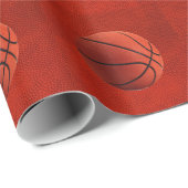 Basketbal Close-Up Textuur Huid Wrapping Papier (Rol Hoek)