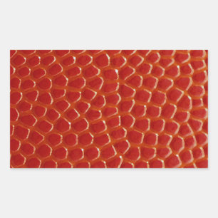 Basketbal Close-up Textuur Rechthoekige Sticker