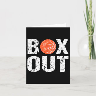 Basketbal Coach Box Out Gezegde Novelty Gift Kaart