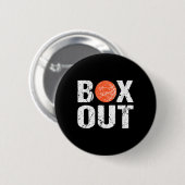 Basketbal Coach Box Out Gezegde Novelty Gift Ronde Button 5,7 Cm (Voorkant /achterkant)