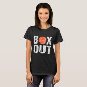 Basketbal Coach Box Out Gezegde Novelty Gift T-shirt (Voorkant volledig)