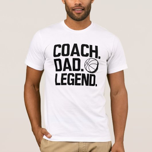 Basketbal Coach - Coach Dad Legend T-shirt (Voorkant)