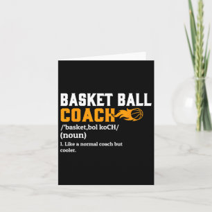 Basketbal Coach Definitie Gift Fun Basketbal Co Kaart