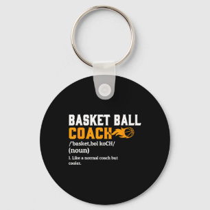 Basketbal Coach Definitie Gift Fun Basketbal Co Sleutelhanger
