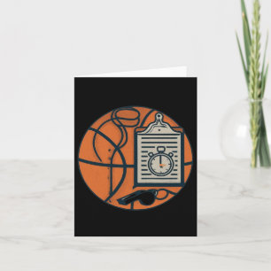 Basketbal Coach Fluit Klembord Stopwatch  Kaart