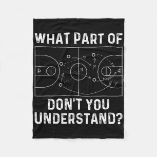 Basketbal Coach Fun Wat deel van Don't You Unders Fleece Deken