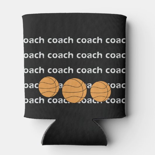 Basketbal Coach Gepersonaliseerde Naam Koelbox Blikjeskoeler (Achterkant)