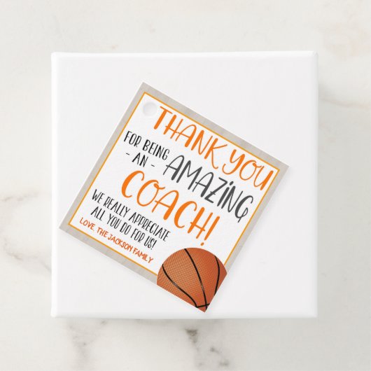 Basketbal Coach Gift Label (In situ)