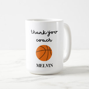 Basketbal Coach Mok, sportcadeau, dank u cadeau, Koffiemok