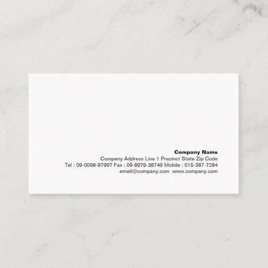 Basketbal Coach Scout Professionele Sport Visitekaartje (Achterkant)