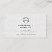 Basketbal Coach Scout Professionele Sport Visitekaartje (Voorkant)