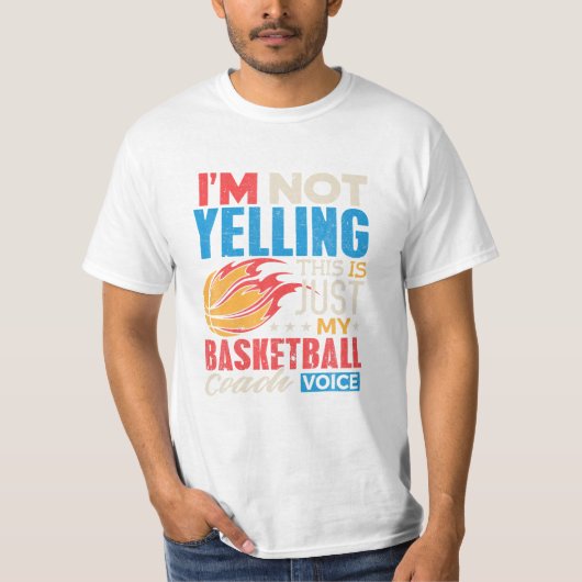 Basketbal Coach Shirt (Voorkant)