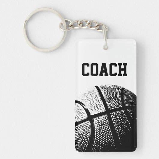 Basketbal coach sleutelhanger (Voorkant)