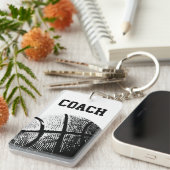 Basketbal coach sleutelhanger (Voorkant Rechts)